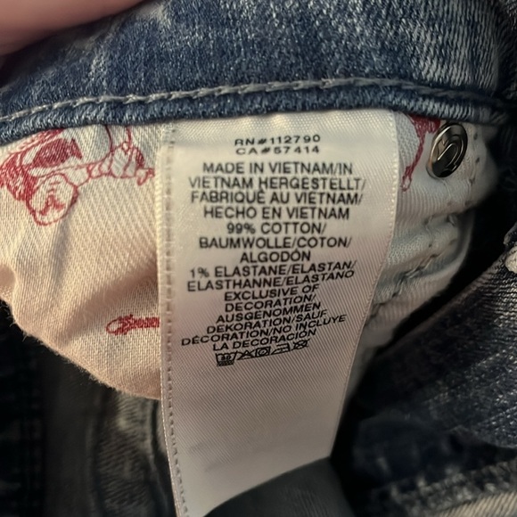 True religion Rocco Relaxed Skinny distressed Jeans size 33 - Picture 5 of 7